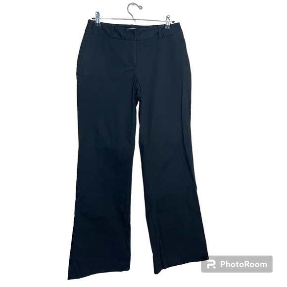 Ann Taylor Loft Black Cotton Blend Pant - Picture 1 of 13